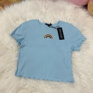 Current Mood Rainbow Crop Top